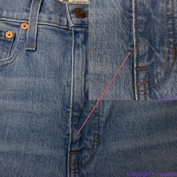 NEW Madewell USA-made Balloon Jeans in Whistler Wash, 26 - Picture 12 of 16